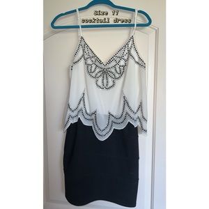 Black and White cocktail dress